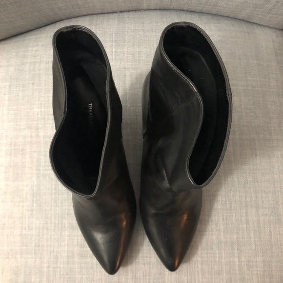 Cone Heel Leather Booties - Picture 4 of 5